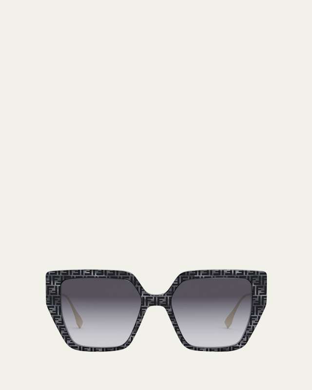 Acetate/Metal Butterfly Sunglasses